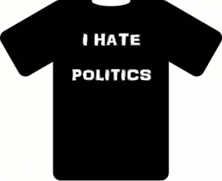 I hate politics T-shirt