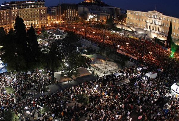 Grčka prosvjed na trgu Syntagma 2011